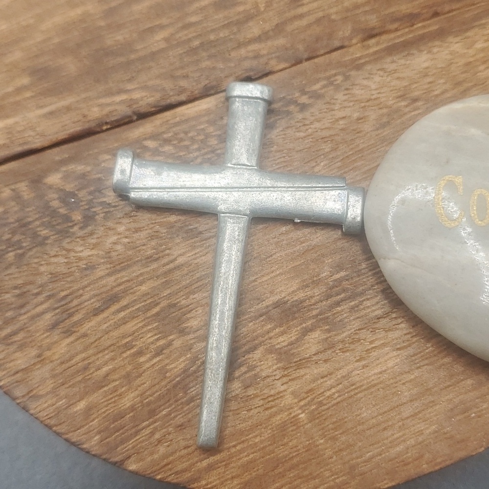 Sterling cross for jewelry making crafting